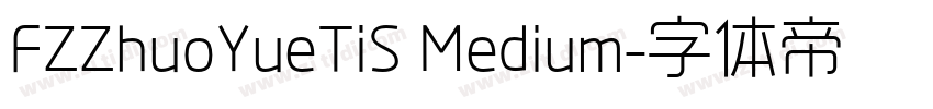 FZZhuoYueTiS Medium字体转换
